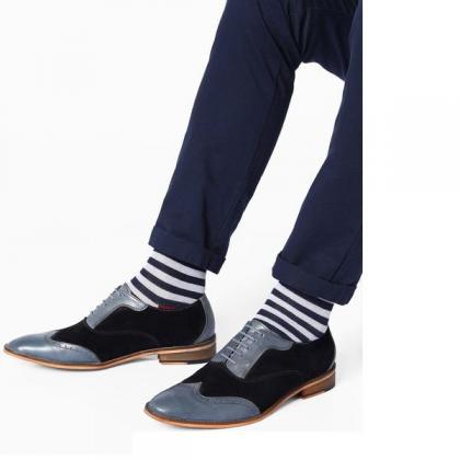 Fine Design Oxford Shoes For Men Dual Tone Suede..