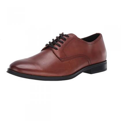 Casual Plain Toe Derby Men Shoes Lace Up Contrast..