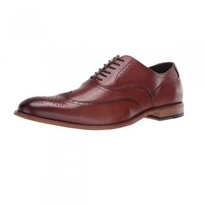 Full Brogues Oxfords Wingtip Medallion Toe Lace Up..