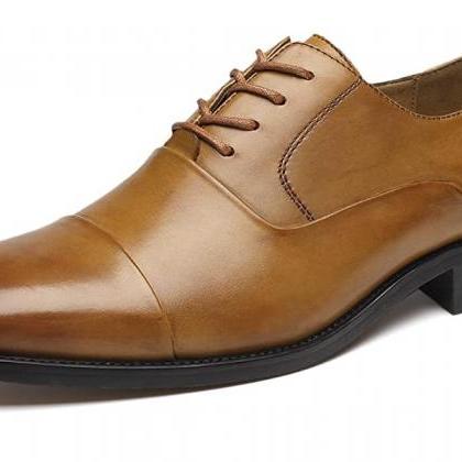 Elegant Men Balmoral Shoe Handstitched 100%leather..