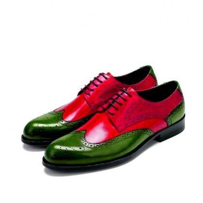 Full Brogues Two Tone Gibson Shoes For Men Genuine..