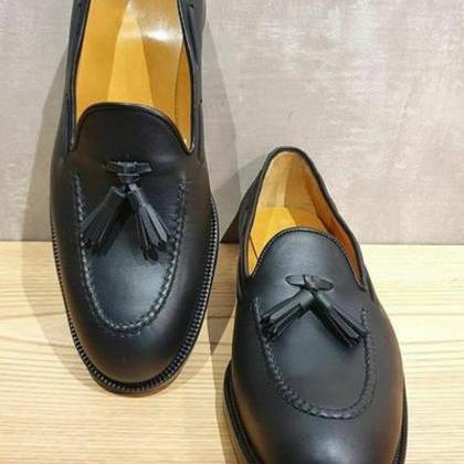 Moc Toe Tasseled Loafers For Men Made To Measure..