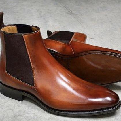 Classical Men's Chelsea Boots Plain..