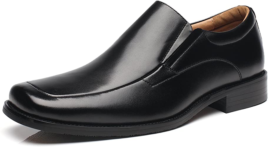 Moccasin Style Slip On Formal Shoes For Men Custom Made Pure Leather Apron Toe