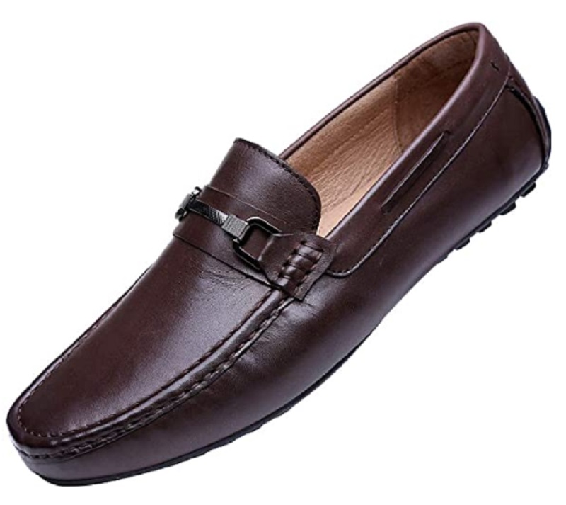 Bit Loafers For Men Custom Made Premium Leather Apron Toe Slip On Casual Shoes