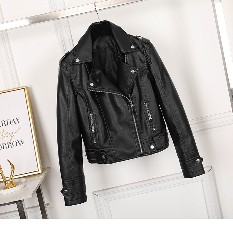 Made To Hand Shoulder Epaulets Premium Leather Women Brando Fashion Jacket
