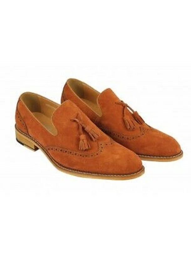 Genuine Leather Tassels Shoes Slip On main image 1
